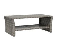 (grey) vidaXL Coffee Table Dining Table Sofa Centre Side Tea End Table Poly Rattan