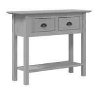 (grey) vidaXL Console Table Tea Side Table Hallway Accent End Table Solid Wood Pine
