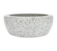 (grey) vidaXL Countertop Basin Bathroom Sink Wash Basin Vessel Sink Round Ceramic