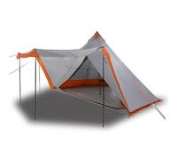 vidaXL Family Tent Tipi 6-Person Grey and Orange Waterproof UK