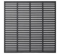 (grey) vidaXL Louver Fence Outdoor Garden Replacement Fence Panel Privacy Barrier WPC