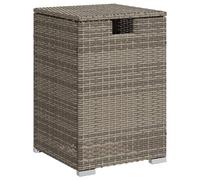 (grey) vidaXL Propane Tank Cover Table Hall Fire Pit Gas Storage Holder Poly Rattan