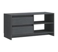 Vidaxl Tv Cabinet Grey 80X31X39 Cm Solid Pinewood, Grey