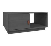 Vidaxl Coffee Table Grey 80X50X35.5 Cm Solid Wood Pine, Grey
