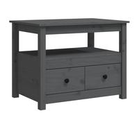 Coffee Table Grey 71x49x55 cm Solid Wood Pine #2 GHB