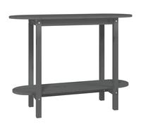 vidaXL Console Table Grey 110x40x80 cm Solid Wood Pine