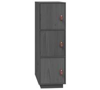 vidaXL Highboard Grey 34x40x108.5 cm Solid Wood Pine
