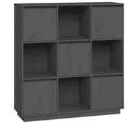 (grey) vidaXL Solid Wood Pine Highboard Wooden Buffet Cabinet Sideboard Multi Colours