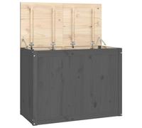 (grey) vidaXL Solid Wood Pine Laundry Box Bin Multi Colours 44x44x66 cm/88.5x44x66 cm