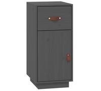 vidaXL Sideboard Grey 34x40x75 cm Solid Wood Pine UK