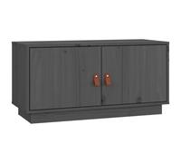 (Grey) vidaXL Solid Wood Pine TV Cabinet TV Console Media Unit Cabinet Multi Colours