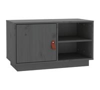 Vidaxl Tv Cabinet Grey 70X34X40 Cm Solid Wood Pine Tv Cabinets