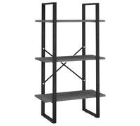 vidaXL Storage Shelf Grey 60x30x105 cm Solid Pine Wood