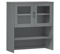 Vidaxl Top For Highboard Molde Grey 90X35X100 Cm Solid Wood Pine