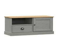 vidaXL TV Cabinet Unit Sideboard Stand VIGO Grey Solid Wood Pine
