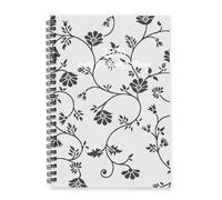 Grey Vintage Floral and Leaf 2026 Planner A5 To Do List Notebook Personal Organiser 2026 Womens Diary Planner Diary for Student Week To View Monthly Year with Dotted Line Note Page Slim