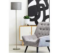 Grey Waffle Effect Shade Floor Lamp | Forma