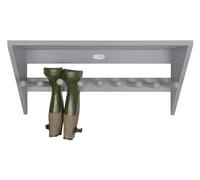 Grey Wall Bootrack Holder With Shelf Fallen Fruits Grey One Size