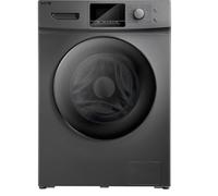 Grey Washing Machine 12kg, A Energy Rated, BLDC Motor, 1400 RPM Spin, Eco Programs, Shoe Cycle, Delay Start, Quiet Operation, LED Display, Family Size Washer - W0112WT14DS07 [2025]