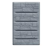 B2C Water Butt Rainwater Collector Wall Mounted Tank 400L Flat Slim Space Saving Grey