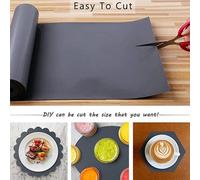 Grey Waterproof Kitchen Shelf Liner Mat