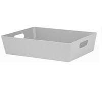 Grey Wham Plastic Large Rectangle Studio Handy Storage Basket 26Cm X 35Cm 6L