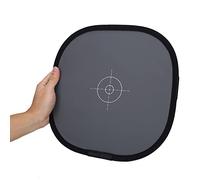 Grey/White Balance Card, 18% Grey Card Grey Reference Reflector Double Side Balance Card Portable Grey Card Focus Board with Carrying Bag (12/30cm)
