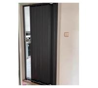 Grey White Concertina Sliding Door - Aluminium Interior Privacy Doors Room Divider for Home & Commercial Use (34"x80"/86x203cm) - Stylish & Space-Saving Solution