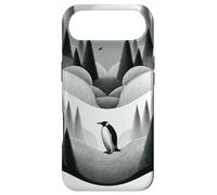 Grey White Fog Forest Hills Trees Waves Art Deco Pattern Case for iPhone Air