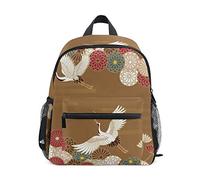 Grey White Swan Toddler Backpack Bookbag Mini Shoulder Bag for 1-6 Years Travel Boys Girls Kids with Chest Strap Clip Whistle