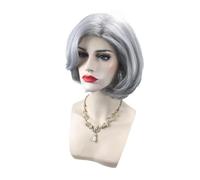 Grey Wig,Gray Wigs For Women,Grey Bob Short Wigs,Grey Wavy Bob Wig,Gray Haircuts Heat Wig For Wigs Bob Curly Synthetic