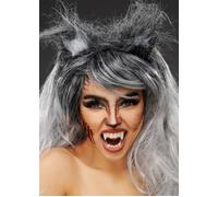 Grey Wolf Ears on Headband