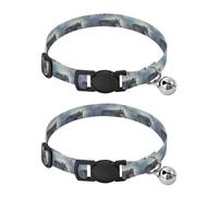 Grey Wolf Easy to Wear Kitten Collars 2 Pack Small Cat Collar