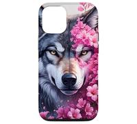 Grey Wolf Hunting Ground, Icy Moon, Forest, Galaxy Case for iPhone 12/12 Pro