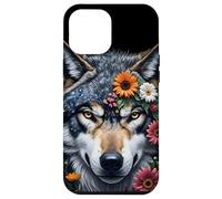 Grey Wolf Hunting Ground, Icy Moon, Forest, Galaxy Case for iPhone 12 Pro Max