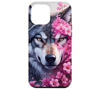 Grey Wolf Hunting Ground, Icy Moon, Forest, Galaxy Case for iPhone 12 Pro Max