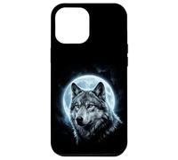Grey Wolf Hunting Ground ICY Moon Forest Galaxy Howling Case for iPhone 12 Pro Max