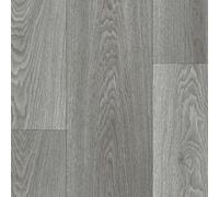 Grey Wood Effect Anti-Slip Vinyl Flooring For Livingroom, Kitchen, 2.7mm Thick Cushion Backed Vinyl Sheet-1M(3'3") X 3M(9'9")-3M²