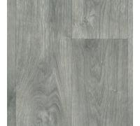 Grey Wood Effect Anti-Slip Vinyl Flooring For Livingroom, Kitchen, 3.8mm Cushion Backed Vinyl Sheet -6M(19'8") X 2M(6'6")-12M²