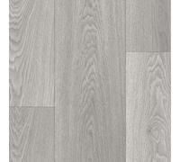 Grey Wood Effect Vinyl Flooring For Livingroom, Kitchen, 2.7mm Thick Cushion Backed Vinyl Sheet-1M(3'3") X 3M(9'9")-3M²