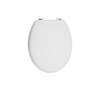 Grey Wood Toilet Seat, Oval Toilet Seat With Scratch-Resistant Veneer Lid, Ideal For Closet Seat Replacement Premier Housewares White One Size
