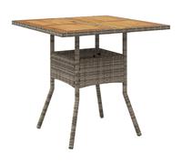 Garden Table with Top Outdoor Table Balcony Dining Table Poly Rattan vidaXL