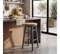 Grey Wooden Bar Stool Breakfast Seat Revolving Bar Stool Dining Seat
