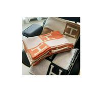 (grey) Wool Cashmere Throw Plaid Blankets pillow Sofa Bedding Shawl Xmas Gift