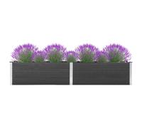 vidaXL Garden Raised Bed WPC 100x50x54cm Grey Outdoor Flower Pot Raised Bed