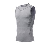 (grey, XL) Chest Compression Immediate Slimming Chest Vest For Men 2. Ulti Mate
