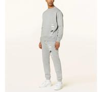 Nike Mens Club Fleece Plus Small Logo Tracksuit in Heather Grey Cotton - Size X-Large