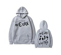 (grey, XXL) Rock The Cure The Head Tour Graphic Hoodie