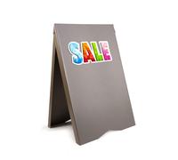 (Grey, Yes) A-Board Pavement Sign Display Stand PVC Print UV