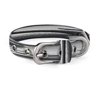 Grey Zen Stones Picture Pet Collar, Adjustable Dog Collars with Buckle Stainless Steel D-Ring, Comfortable Collar for Small Medium Dogs and Cats